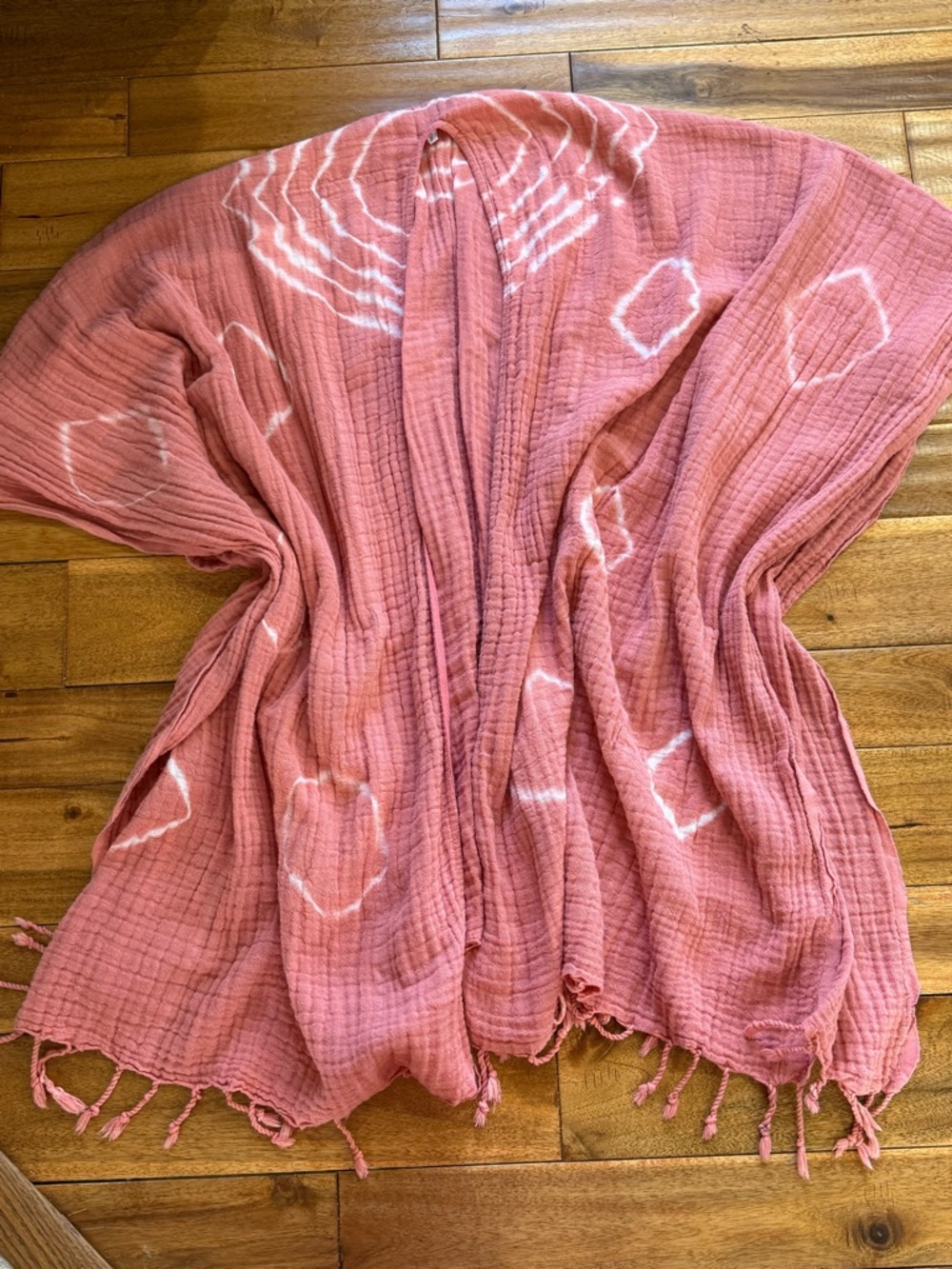 Women’s Pink Tie-Dye Swim Cover-Up Wrap